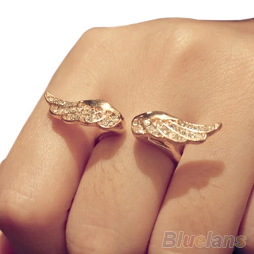 2019 регулируемые винтажные модные ретро кольца в Корейском стиле с крыльями