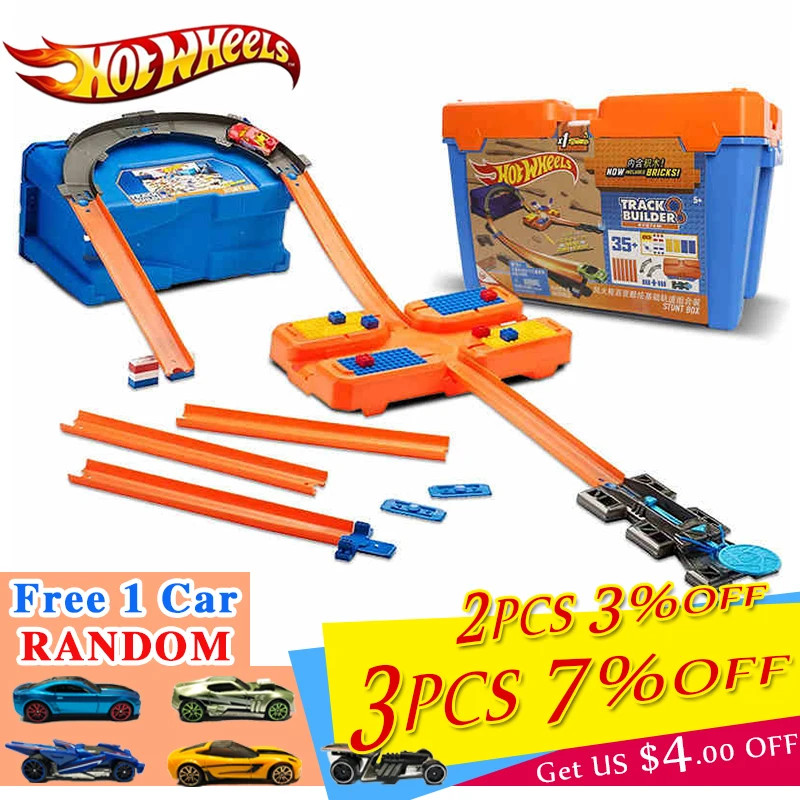 Набор автомобильных треков Hot Wheels пластиковый многофункциональный ящик для
