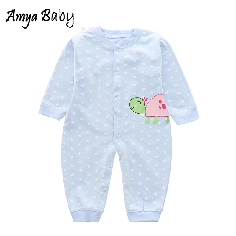 AmyaBaby с длинными рукавами для маленьких девочек детский комбинезон хлопок осень мальчик комбинезон унисекс детская одежда костюм на Хэллоуин младенческой комбинезон