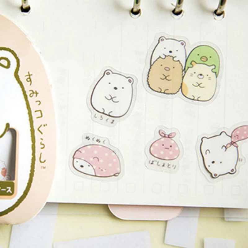 50 шт./партия (1 сумка) DIY милый мультфильм Kawaii ПВХ наклейка s прекрасный кот с