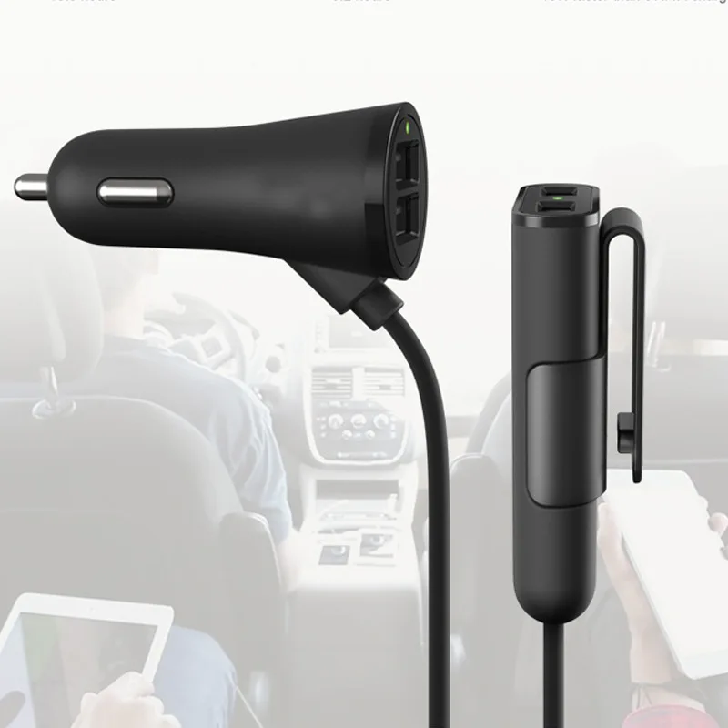 4 в 1 USB порт ступица заднего сиденья автомобильное зарядное устройство 5 В 7.2A