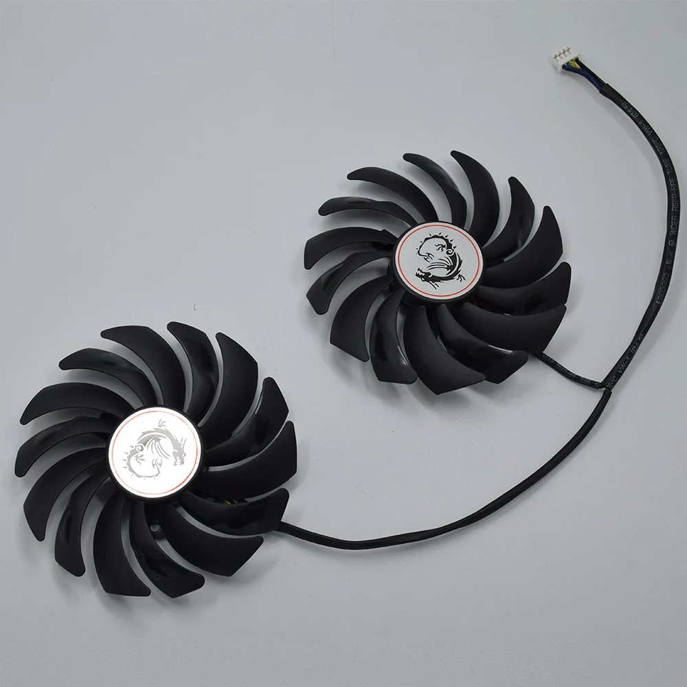 Кулер для MSI GTX 1060 1070 1080 TI RX 470 570 RX580 GAMING X видеокарта 2 шт./лот 95 мм|Кулеры и системы