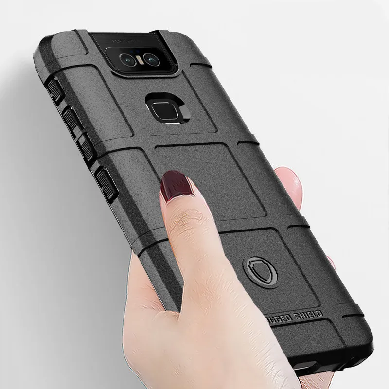 Противоударный чехол для ASUS Zenfone 6 ZS630KL противоударный из углеродного волокна с