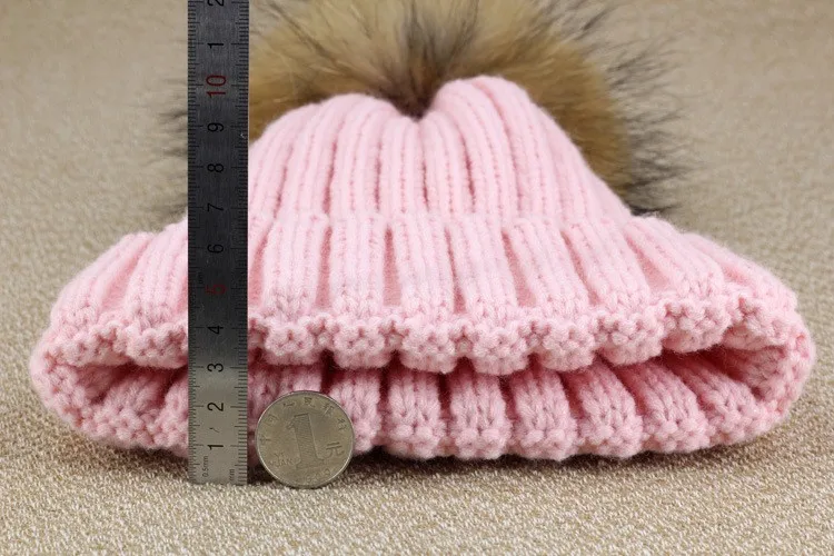 Милая шелковая шапка из меха енота и собаки Женская Повседневная осенне-зимняя