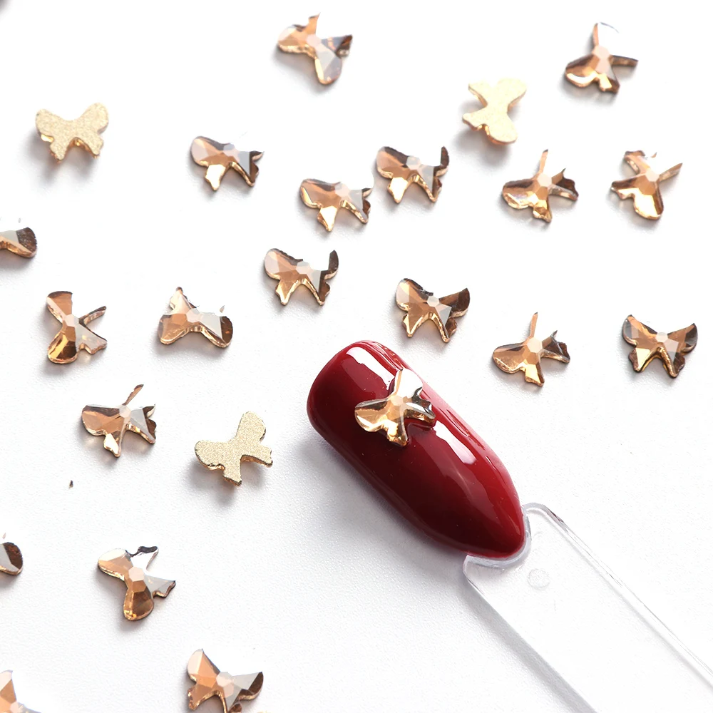 10 шт. Стразы для ногтей Хрустальный Лук дизайн стразы украшения ногтевого