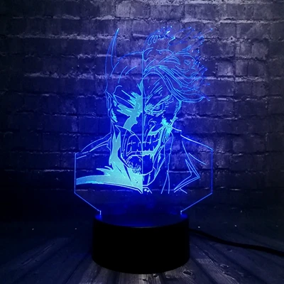 4 С героями комиксов Марвел, легенда Бэтмен "Лига правосудия" Symbal 3D RGB лампа светодиодный ночник стол мальчик подарок визуальную иллюзию оптический детская игрушка - Испускаемый цвет: 4