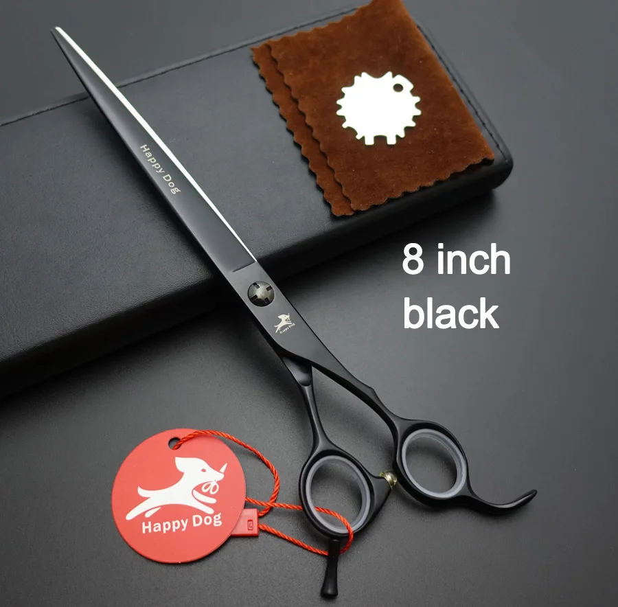 8 in. black 7," /8" профессиональные ножницы для ухода за собаками, ножницы для резки/ножницы JP440C - Цвет: 8 in. black