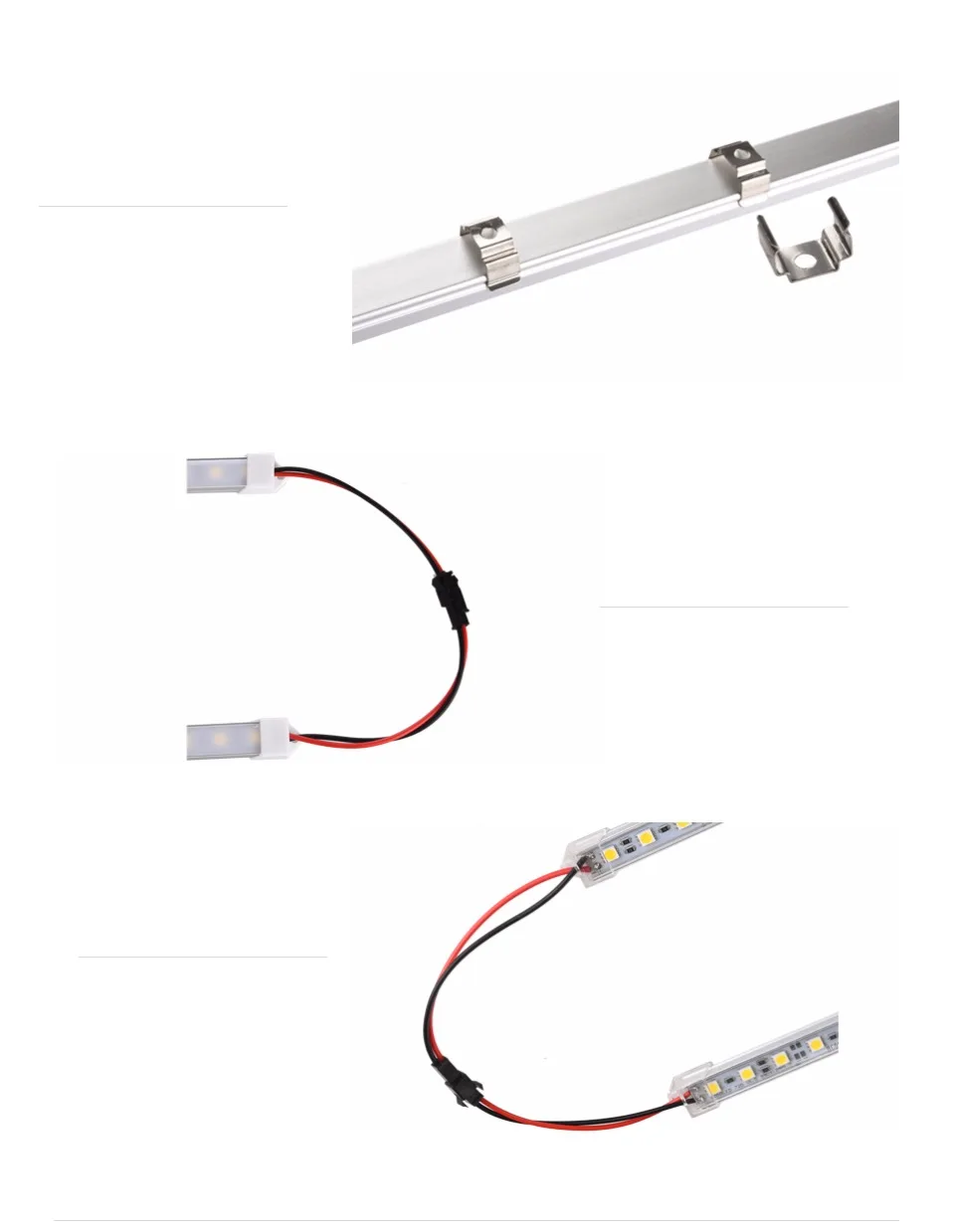 6 шт. 50 см DC 12 В SMD 5050 36 светодиодный s u-тип твердая полоса бар светильник алюминиевый корпус с молочно-прозрачной крышкой светодиодный светильник