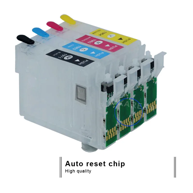 T1971 T1962 T1963 T1964 перезаправляемый чернильный картридж для Epson WF2532 XP201 XP211 XP401 XP411 XP204