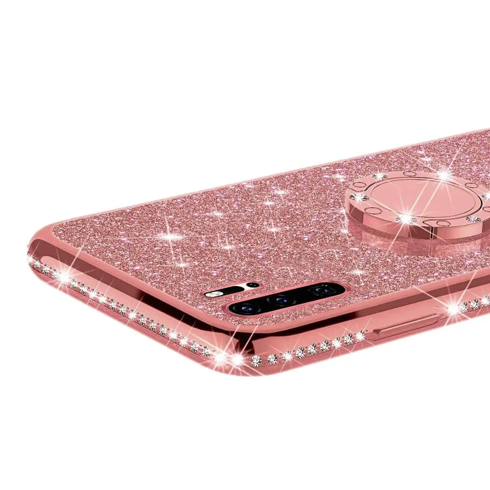 Блестящий бриллиантовый чехол для Huawei P10 P20 Lite P30 Pro Mate 9 10 20 Nova 3 3i 4 прозрачный