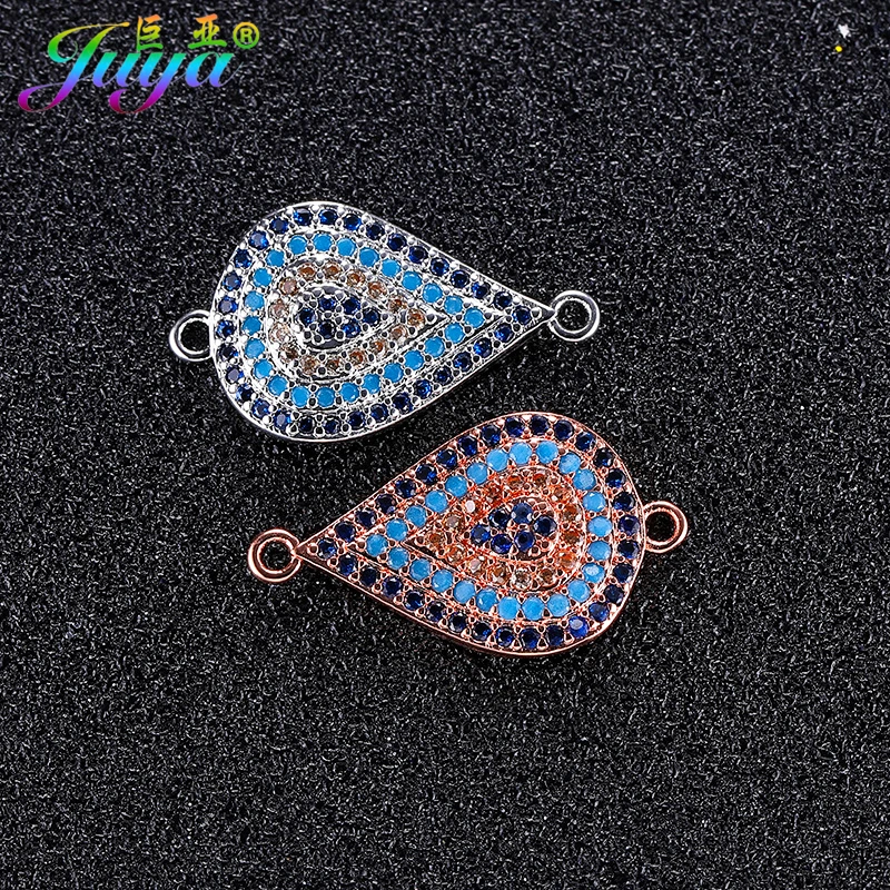

Rose Gold/Gold Medusa Tears Greek Turkish Evil Eye Charm Connector Accessories For Women Bracelets Necklaces Earrings DIY Making