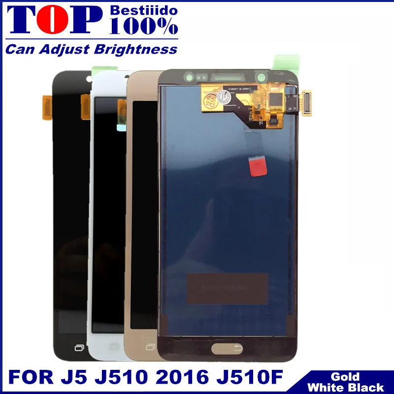 С регулировкой яркости для Samsung Galaxy J5 2016 j510 J510F протестированный дисплей