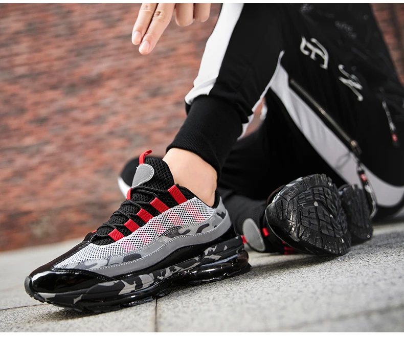 Мужские кроссовки Air Sole, полная ладонь, легкие кроссовки, дышащая обувь для спорта и прогулок, спортивные кроссовки для мужчин