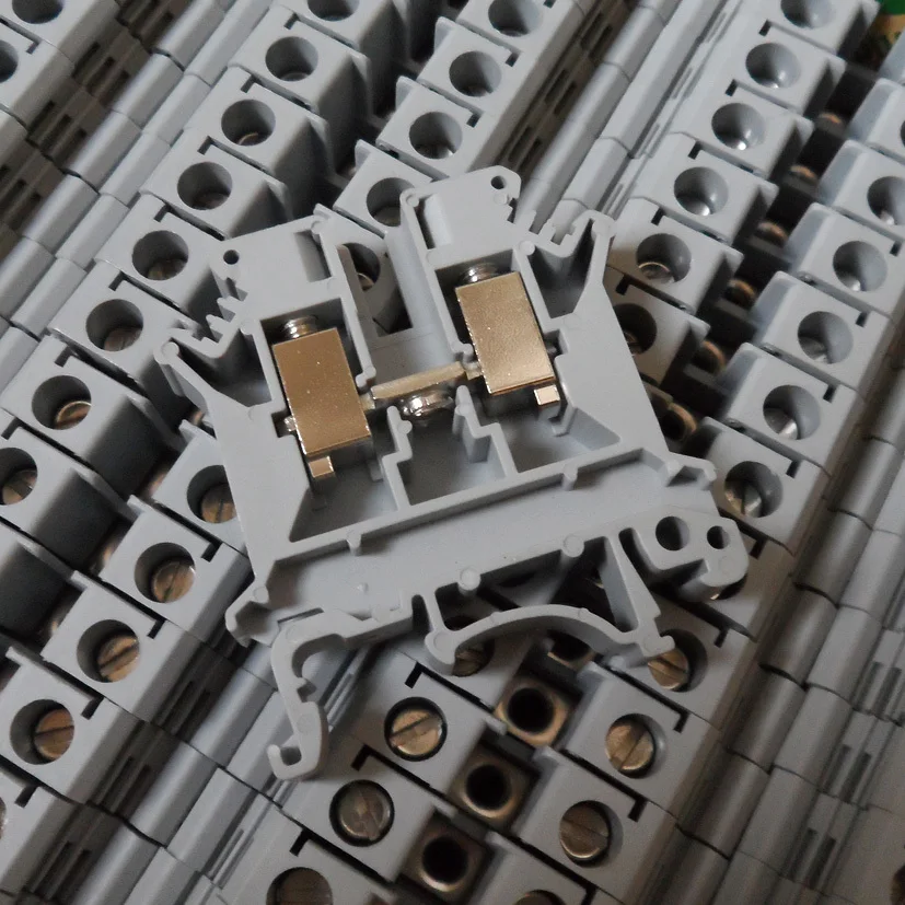 Клеммные колодки с винтовым зажимом UK6N UK Series DIN Rail|block edges|clamp on power meterclamp loading |