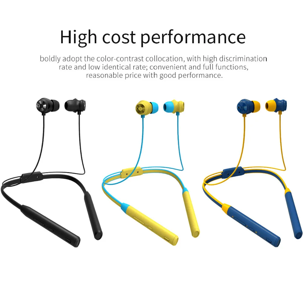 Bluedio TN2 BT 5,0 Стерео bluetooth Наушники Спортивные Беспроводные шейные наушники с микрофоном активное шумоподавление