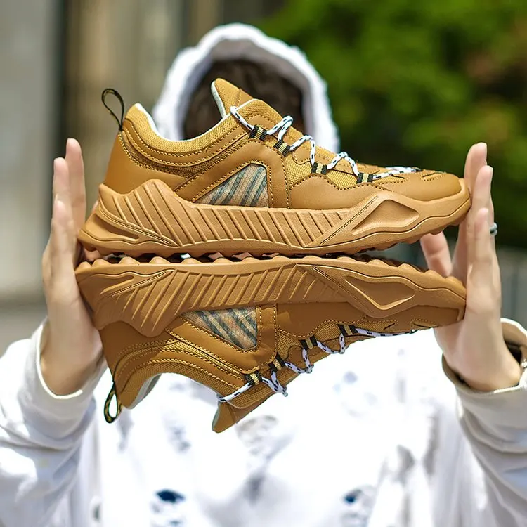 INS Hip Hop Street Summer Casual Mesh Shoes Men Chunky Sneakers Breathable Footwear Fashion Sneaker Joker Tenis Masculino