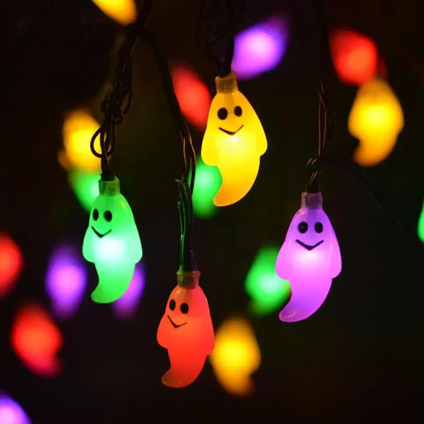 Новое поступление 1 2 м 10 светодиодов Ghost гирлянды для украшение на празднование