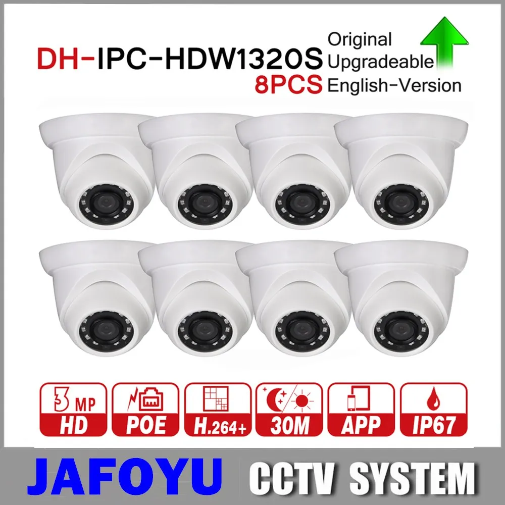 Original IPC HDW1320S 3MP Мини купольная IP камера DH дневная/Ночная инфракрасная