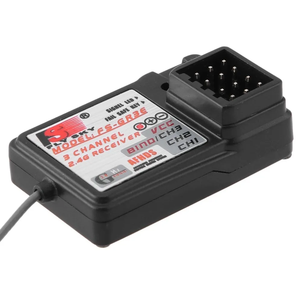 

The Standard FS-GR3E 2.4Ghz 3-Channel Receiver For Rc Car Auto Boat Supplies Included Out Of Control Protect High Efficiency