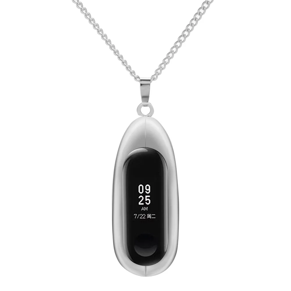 Для Xiaomi Mi Band 3 браслет ожерелье из нержавеющей стали кулон фитнес-монитор сна S.25 |