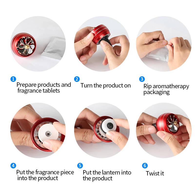 

Air Freshener Car Smell LED Conditioning Vent Outlet Perfume Clip Diffuser Fresh Aromatherapy Fragrance Alloy Auto Accessories