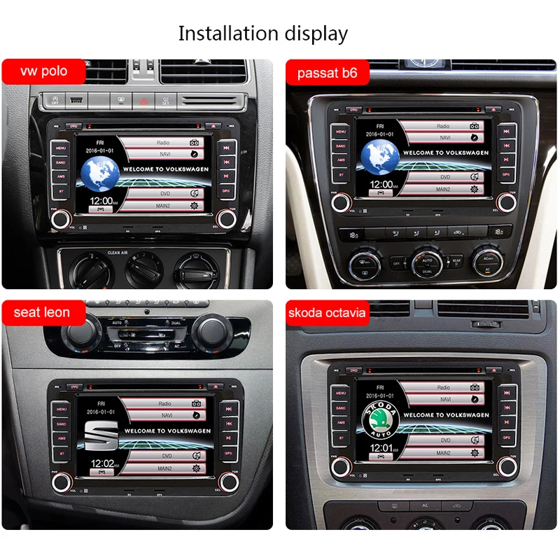 Junsun 2 DIN автомагнитола DVD GPS 7 '' bluetooth fm Радио стерео плеер для Volkswagen VW polo passat b6 jetta 6 skoda rapid авто DVD плеер камера заднего вида