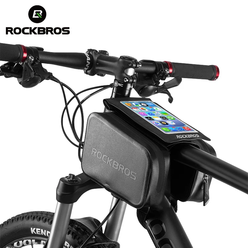 ROCKBROS 6 0 &quotтелефон Велоспорт Водонепроницаемый велосипед сумка сенсорный экран