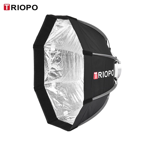 55cm TRIOPO 65 см Портативный складной 8-полюсные Octagon soфтbox w/сумка для переноски на креплении Bowens светильник коробка палатка для студийной стробоскопической вспышки Bowens светильник - Цвет: 55cm