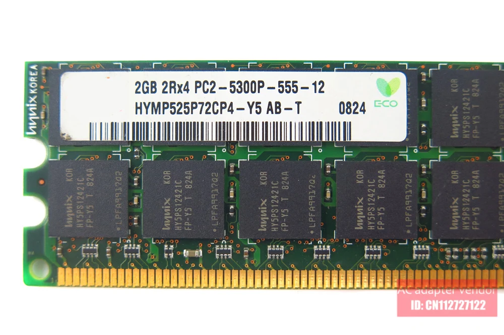 

FOR HP/2GB ECC REG memory DDR2 667 FOR HP Server PC2-5300P 405476-051