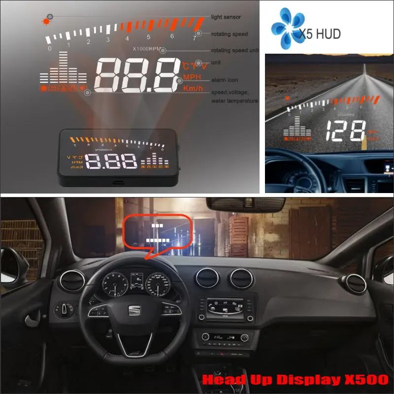 Автомобильный проектор на лобовое стекло для Seat Ibiza/Leon 2010 2019|head up|head headwindshield projector |