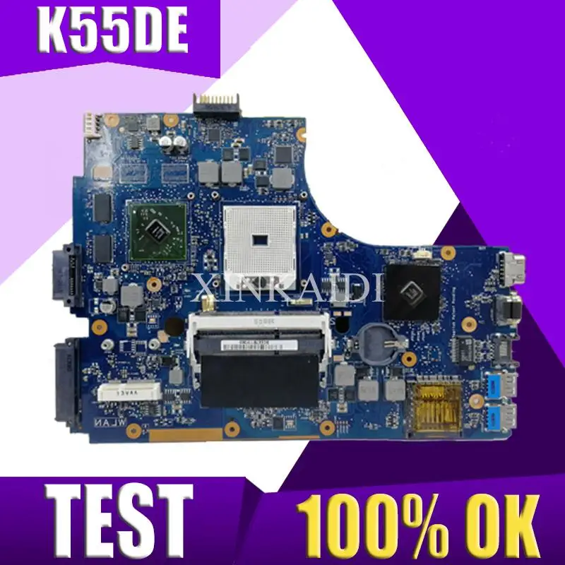 Материнская плата XinKaidi для Asus K55DR K55DE с дискретной видеокартой HD7520G|Материнские