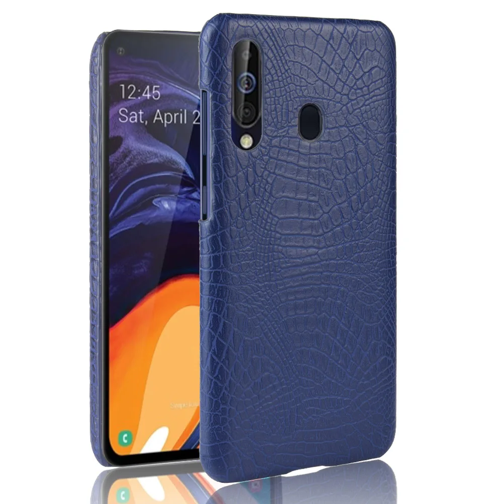 

For Samsung Galaxy A60 A 60 Case Retro Crocodile PU Leather Skin Hard Cover For Samsung Galaxy A60 SM-A606F/DS Phone Bag Case