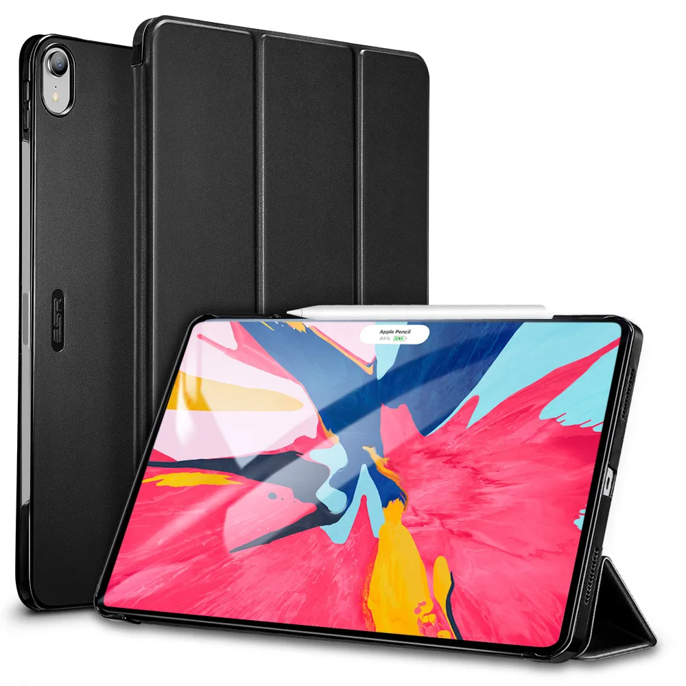 ESR, Магнитный флип-чехол для iPad Pro 12,9, из искусственной кожи, ультра тонкая прозрачная задняя крышка, трехкратный смарт-чехол для планшета, чехол для iPad