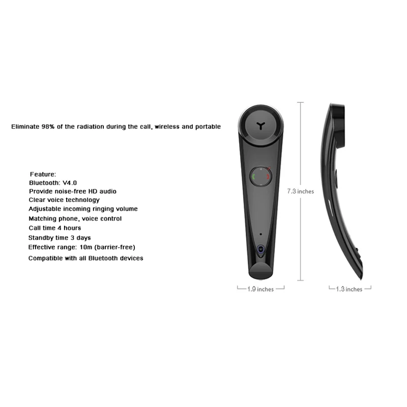Новейший Bluetooth телефон ретро анти-излучения приемники сотовый микрофон для