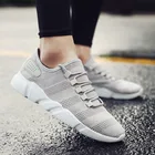 Мужские легкие кроссовки, синие повседневные кроссовки из дышащего материала для ходьбы, весна 2019