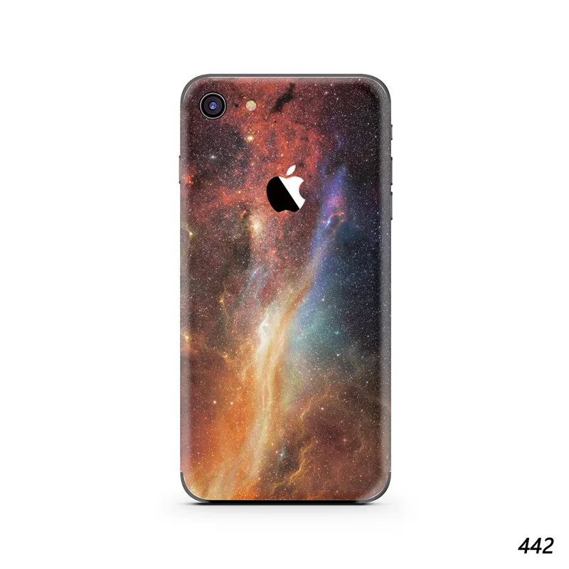Крутые наклейки для iphone 7 задняя защитная пленка наклейки для iphone 7 цвет телефона задний пленочный Пастер Космическая Звезда серия - Цвет: 442