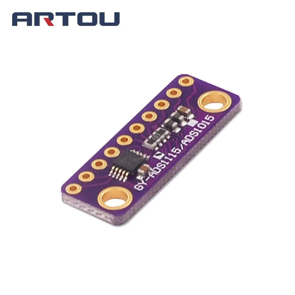 I2C ADS1115 16 бит ADC 4 канальный модуль с программируемым усилителем 2 0 В до 5 для Arduino
