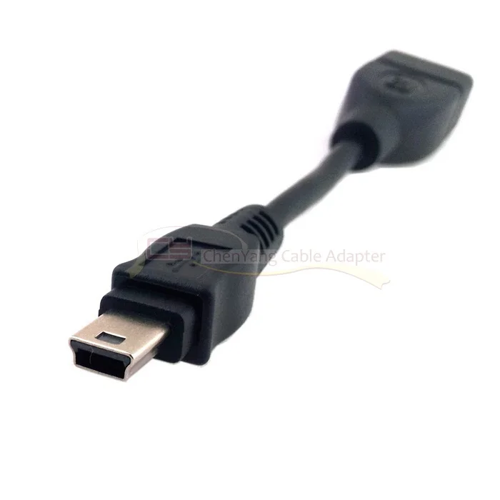 Кабель USB 2 0 Mini 5Pin B типа папа к мама OTG Хост на ходу 10 см для GPS 1 м короткий кабель