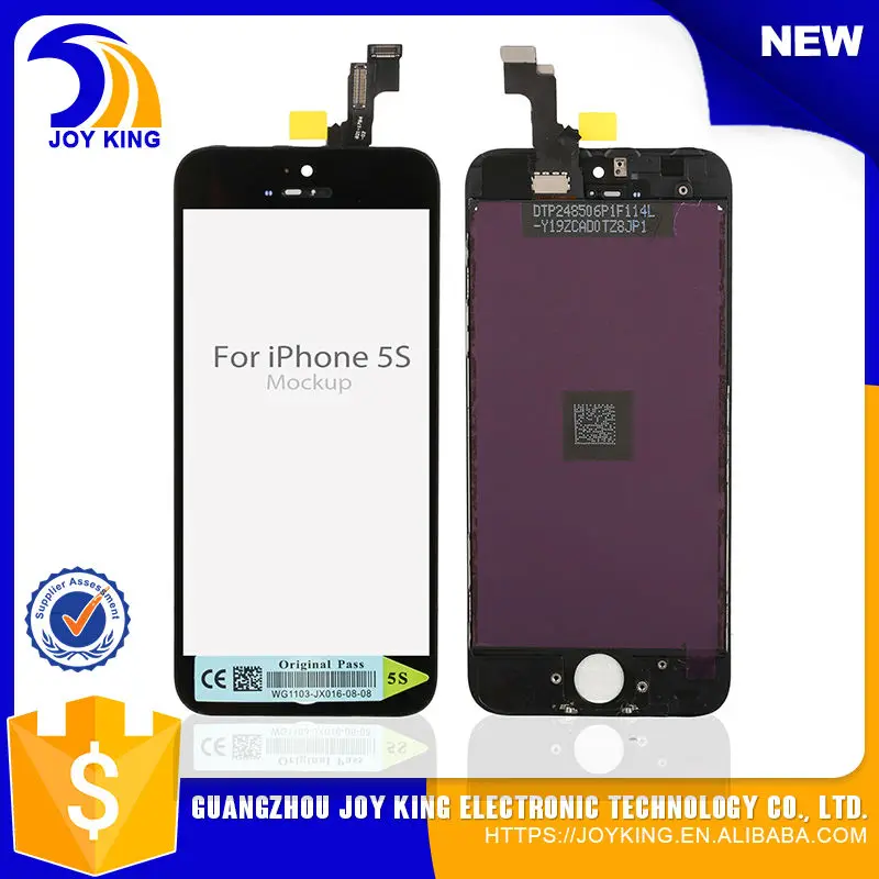 5 шт./лот оптовая цена для iPhone 5S lcd сотового телефона с заменой планшета +