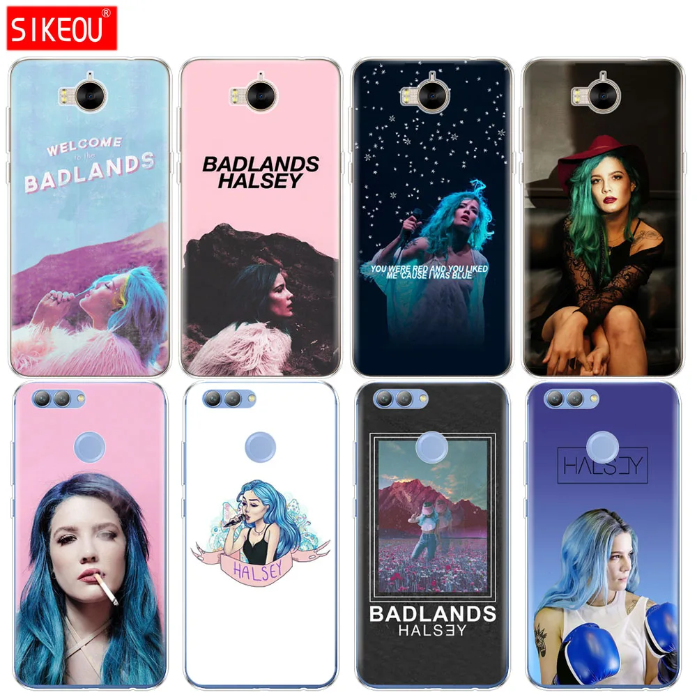 Силиконовый чехол для телефона huawei Y3 Y6 Y5 2 II 2017 nova 2s LITE plus Halsey с текстом