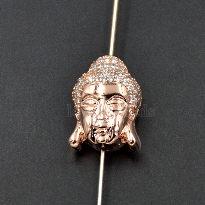 10 шт./лот Будда цирконий драгоценные камни микрозакрепка соединитель браслет