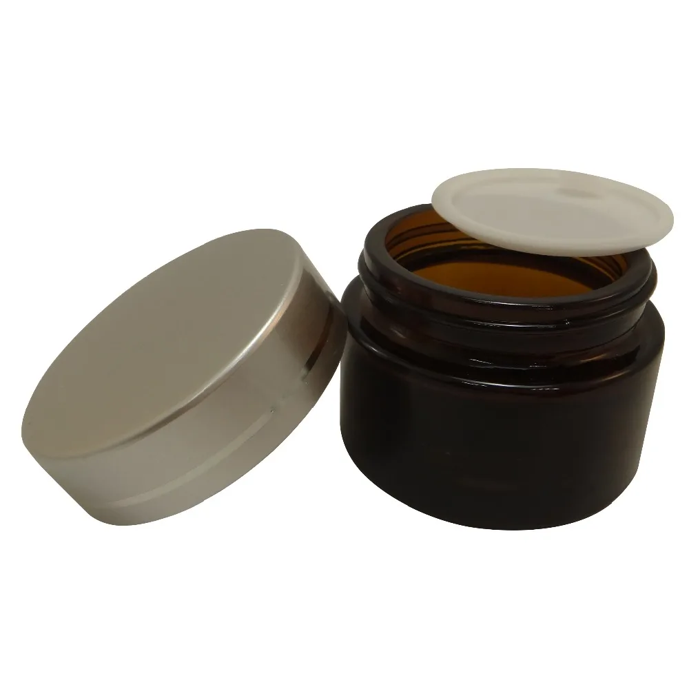 30 г уход за кожей стеклянный крем контейнер с широким горлышком и матовой