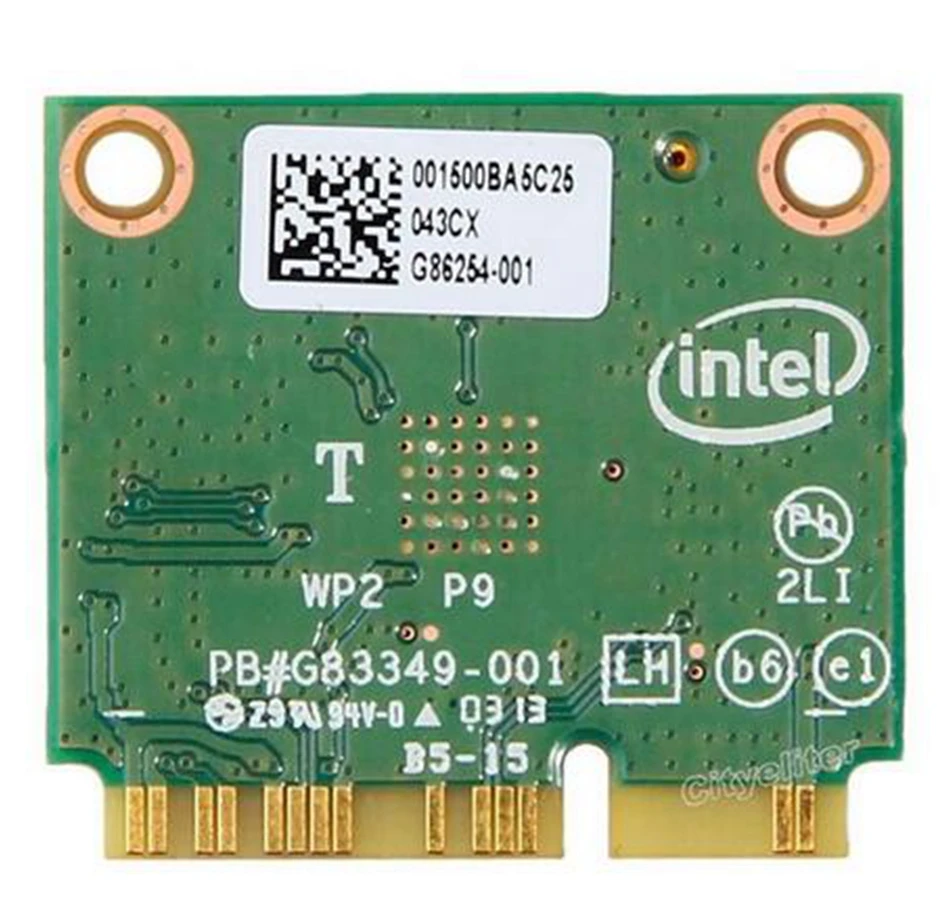 -AC 7260 Intel 7260HMW 7260AC 2, 4 /5 802.11ac MINI PCI-E 2x2 WiFi + Bluetooth 4, 0 Wlan