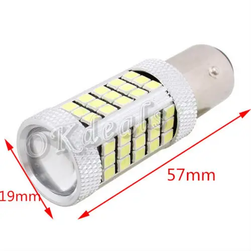 12V 1157 P21/5 W BAY15D 63 66 Автомобильный светодиодный SMD Тормозной светильник, противотуманная лампа, автомобильная задняя парковочная стоп-лампа, яркая, чем 33 SMD, красная