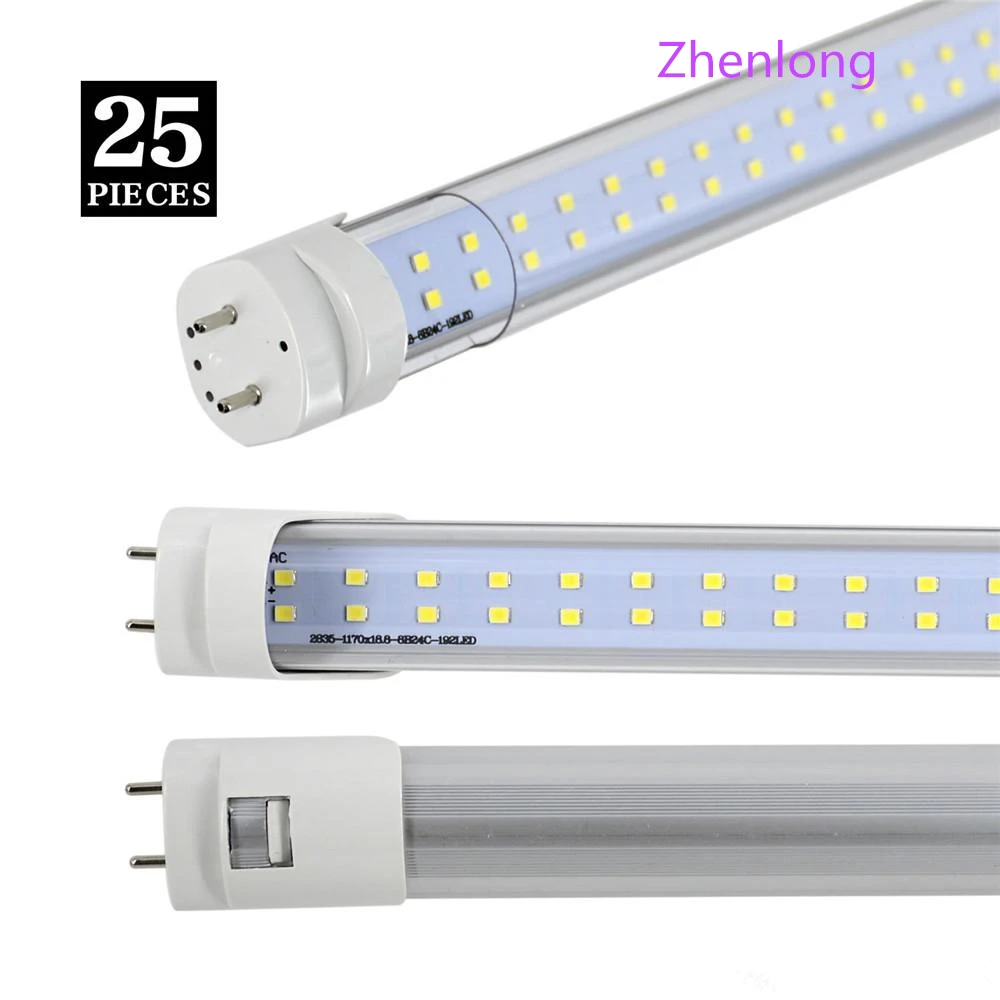 Светодиодный T8 трубка 4FT 25w 28w 36W 2800LM SMD2835 192 светодиодный S светильник лампа 4 фута 1 2