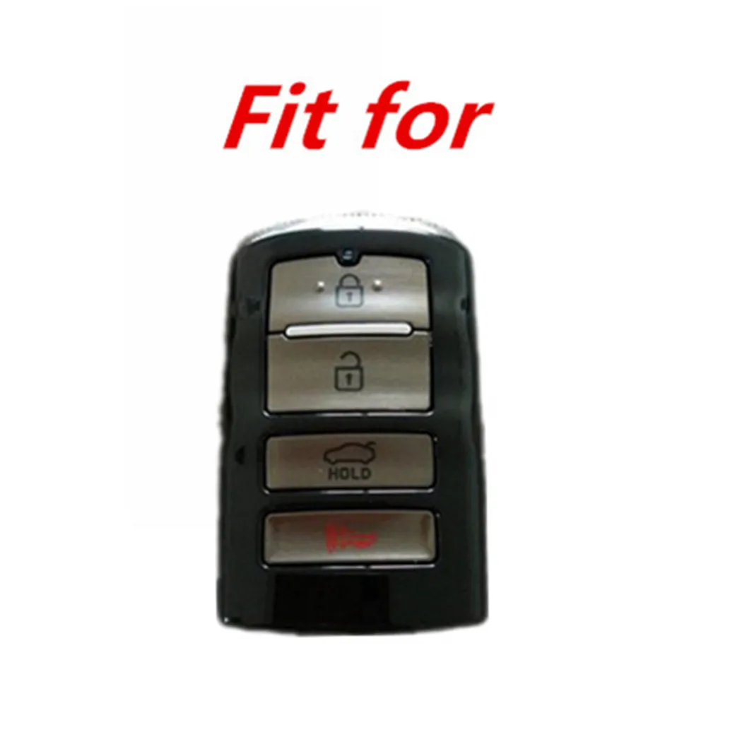 

WFMJ Silicone 4 Buttons accessories Remote Smart Key Chain Cover Case Holder for 2013 2014 2015 2016 2017 KIA K9 Cadenza K7