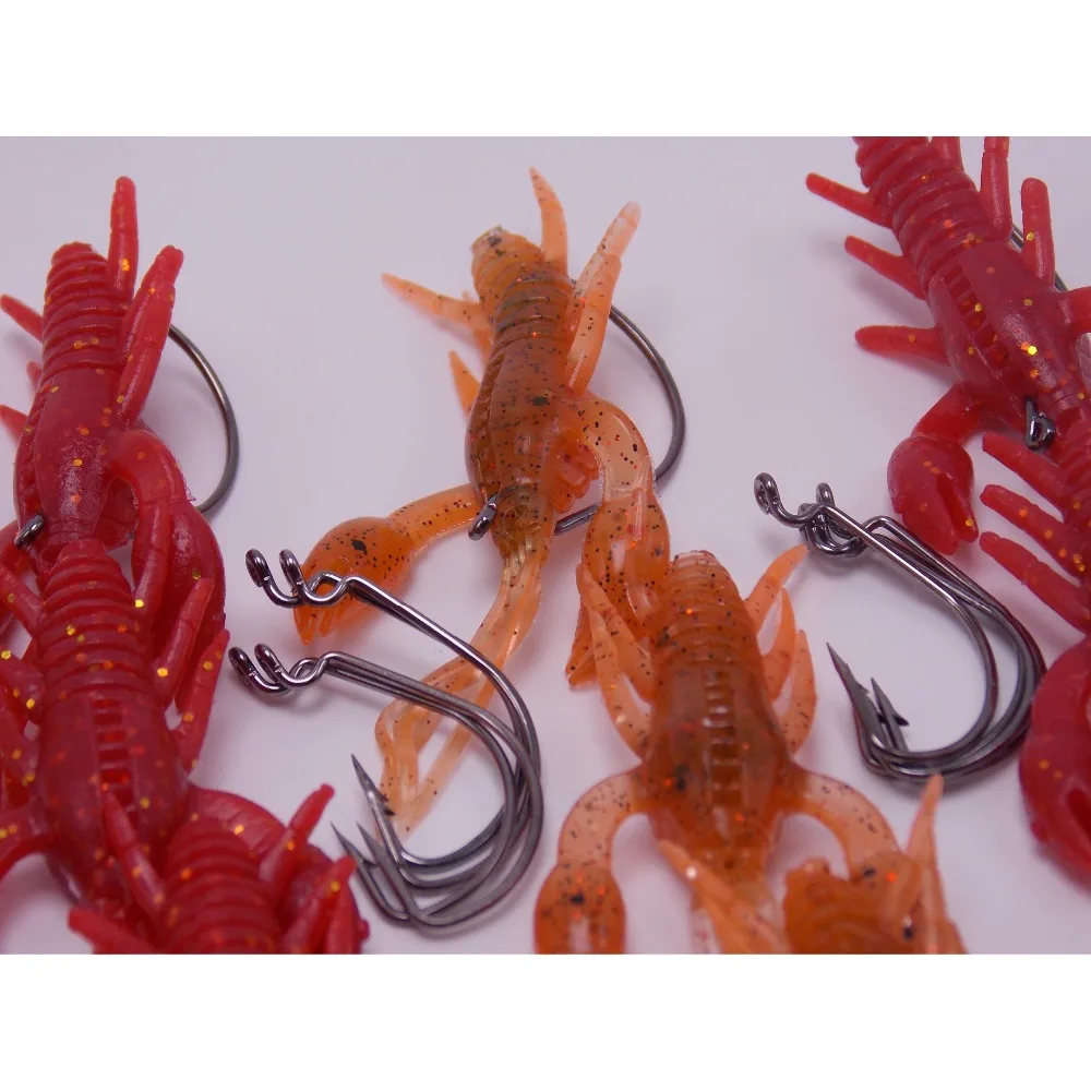 Плавающие мягкие маленькие медленно тонущие раки невесомые Texas Rig weedless