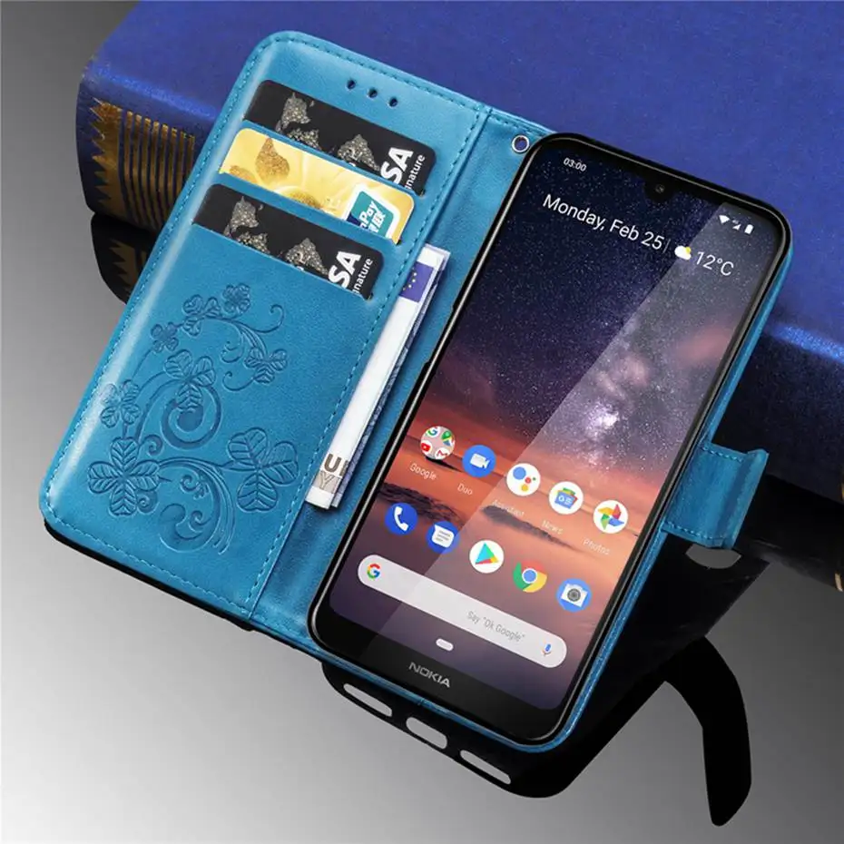 3D рельефный флип-чехол из искусственной кожи для NOKIA 3,2 чехол для Nokia 3,2 TA-1156 TA-1159 TA-1164 TA-1154 TA-1161 TA-откидной Чехол