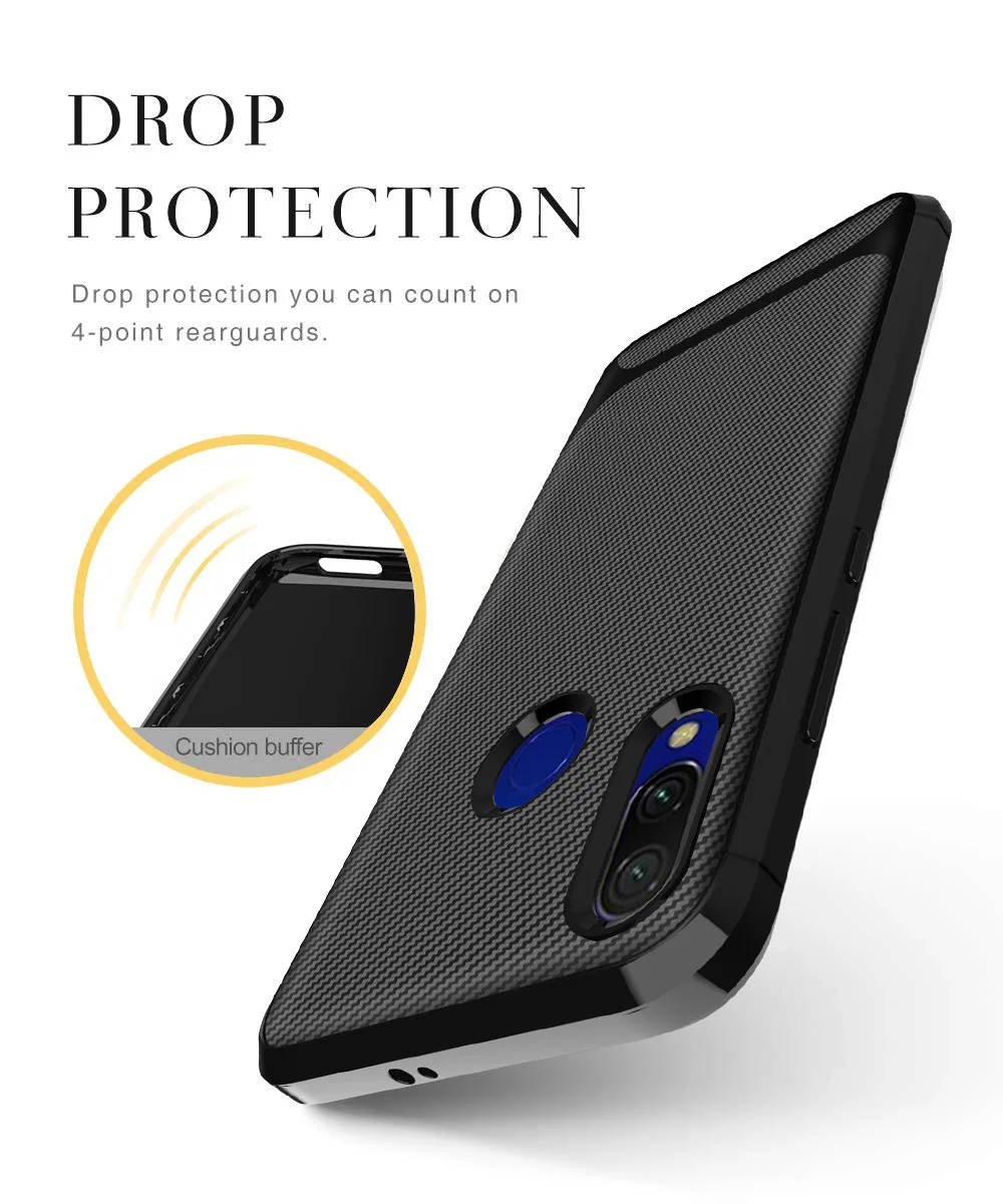 Чехол для Xiaomi Redmi Y3 мягкий Силиконовый противоударный защитный чехол на заднюю