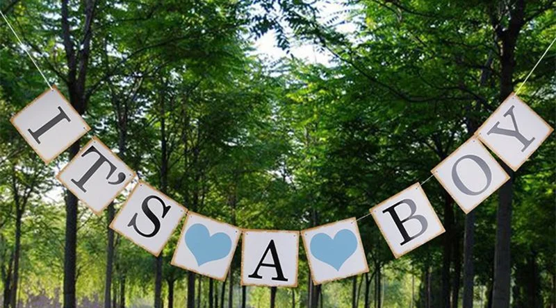 Baby Shower Boy украшения для девочек это мальчик это баннер с девушкой oh Детские воздушные шары пол раскрыть Дети День Рождения Вечеринка baby Shower